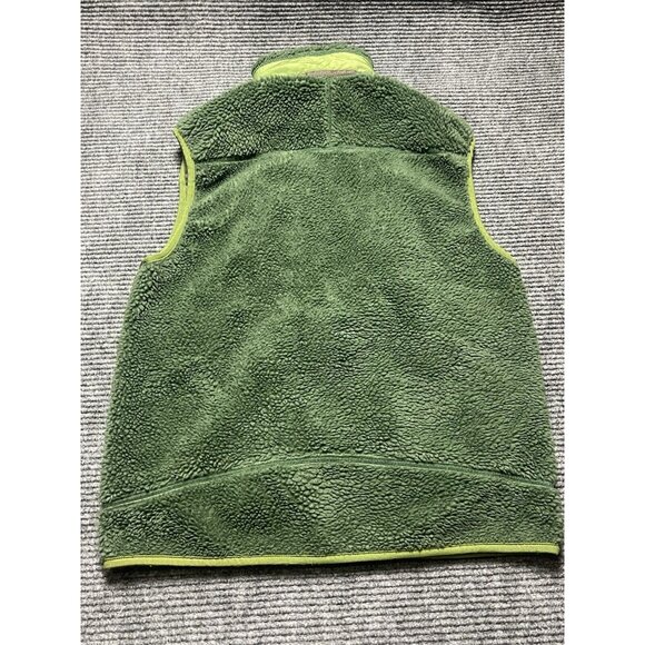 Patagonia Vest Men's  Medium Retro-X Deep Pile Fleece Sherpa Forest Green Hike - Picture 7 of 10